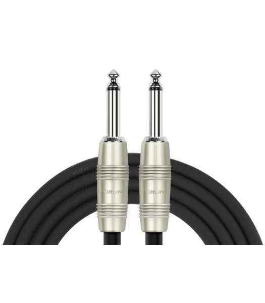 Kirlin IP-201PR 6M BK - кабель инструментальный, Разъемы: 1/4" прямой моноджек - 1/4" прямой моноджек, никелированые, Материал проводника: медь, Длина: 6 м, Толщина: 6,5 мм, Оболочка: ПВХ, Цвет: чёрный