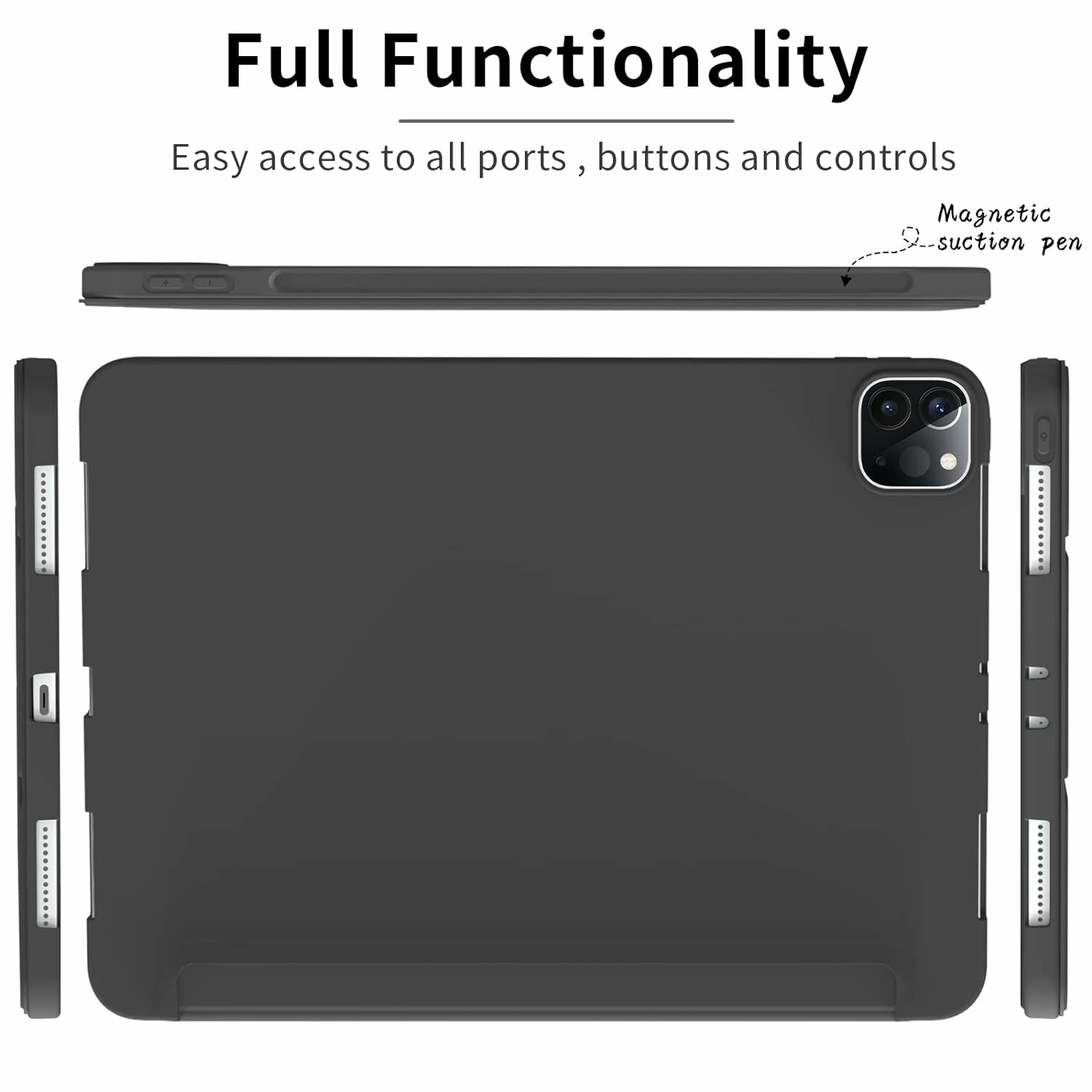 Чехол для планшета iPad Pro 11" (2022, 2021, 2020) черный