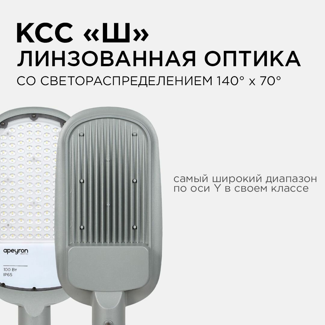 Уличный светодиодный консольный светильник Apeyron - фото №13