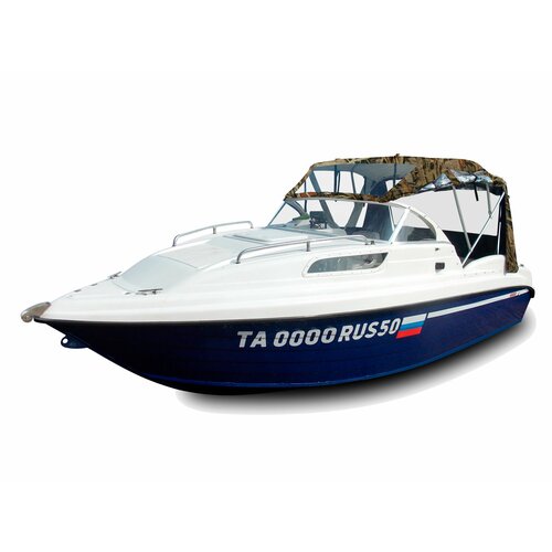 Неман 550. Ходовой тент с дугами с креплениями