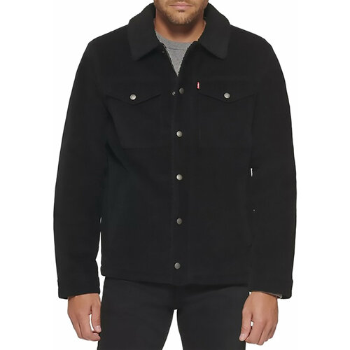 Куртка Levi's, размер M, черный куртка blank nyc wide wale corduroy and sherpa jacket цвет double glazed