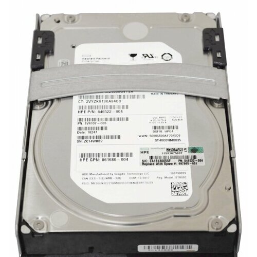 Жесткий диск HP 697965-001 4Tb 7200 SATAIII 3.5 HDD жесткий диск hp mb4000geqnh 4tb 7200 sataiii 3 5 hdd