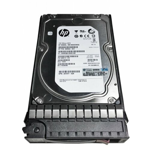 Жесткий диск HP 695502-001 1Tb SATAII 3,5 HDD жесткий диск hp 695502 002 2tb 7200 sataii 3 5 hdd