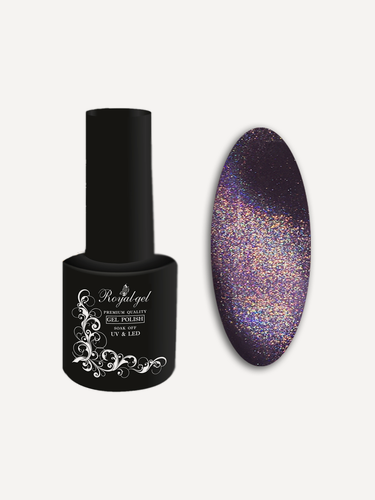 Изображение товара Гель лак Rоyal-gel "Голографик кошачий глаз" 10 мл. HRCER03