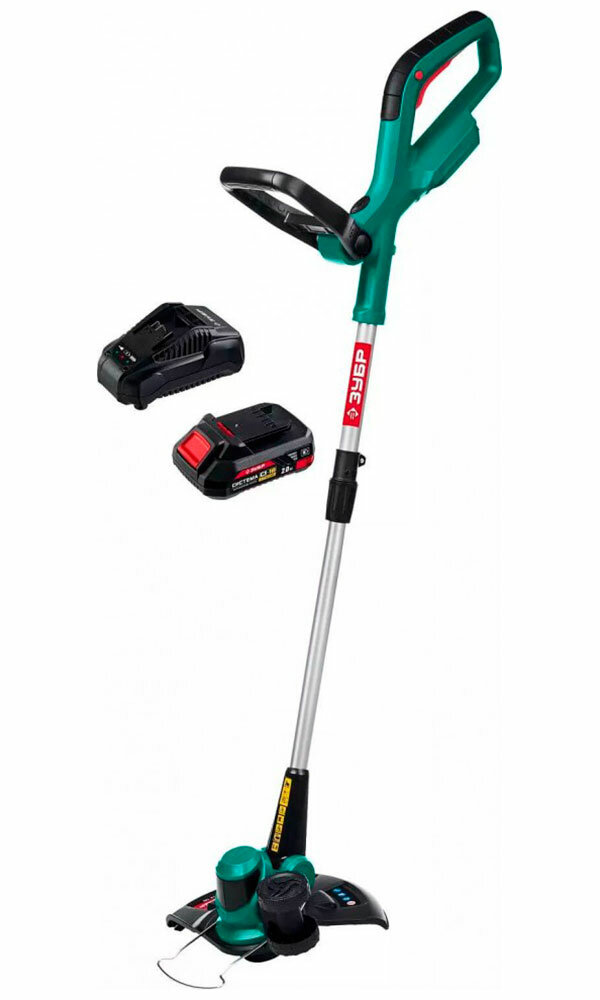 Триммер аккумуляторный Зубр 18В 1 АКБ (2Ач) (ТА-185-21)