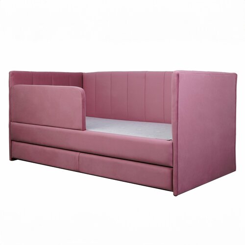 Кровать-диван Хагги 180*90 розовая с дополнительным спальным местом + матрас