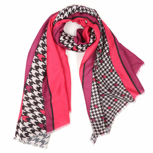 фото Шарф fabretti,180х90 см, one size, оранжевый