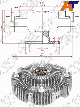 Вискомуфта NISSAN PATHFINDER/NAVARA/FRONTIER/NP300 05- YD25