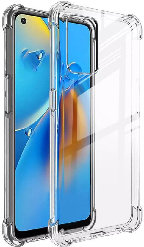 фото Прозрачный противоударный чехол для телефона Vivo V21 / Ударопрочный силиконовый чехол накладка для смартфона Виво В21 с бортиками и защитой углов