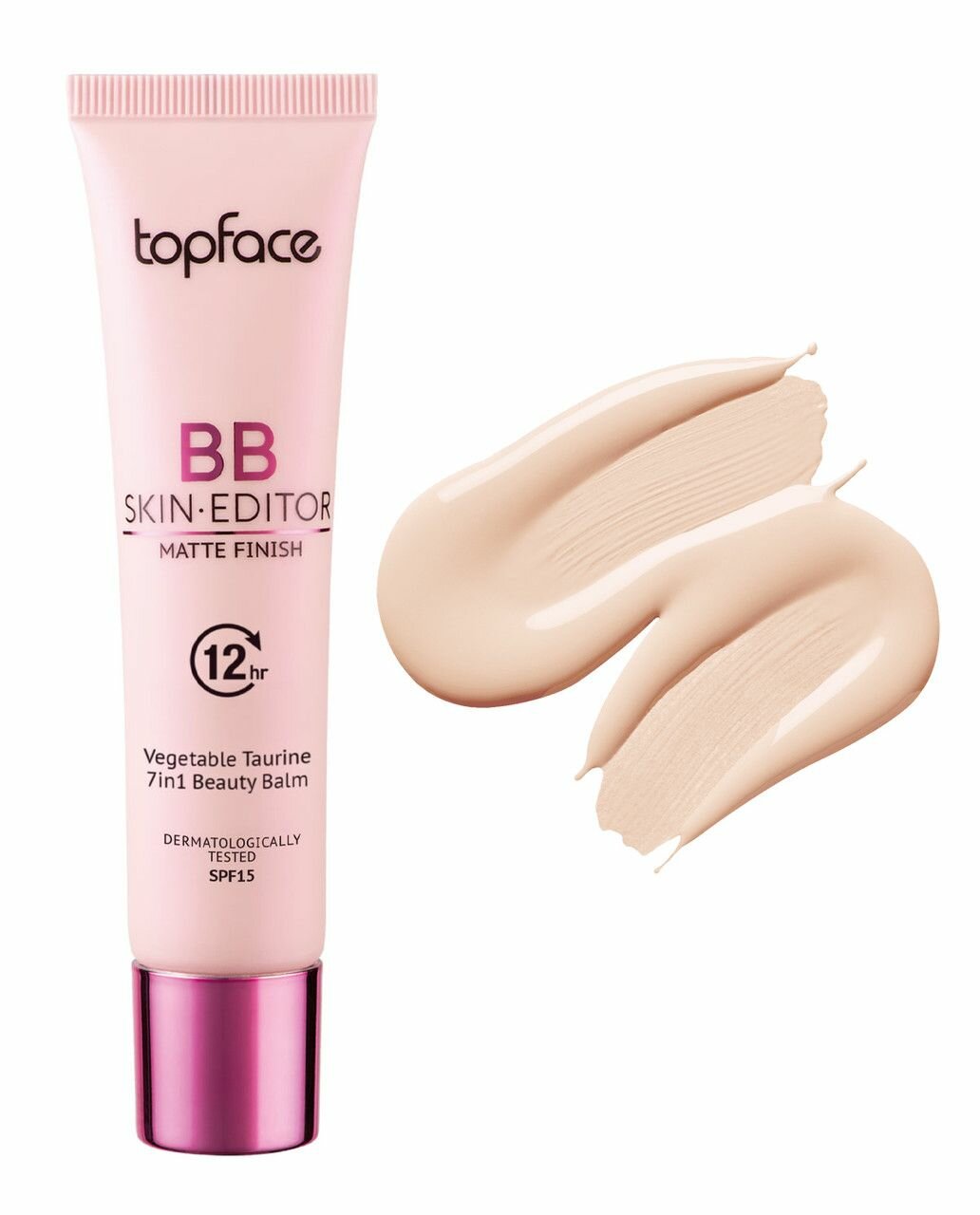 Topface Тональный крем BB Skin Editor Matte finish, тон 02 светло-бежевый