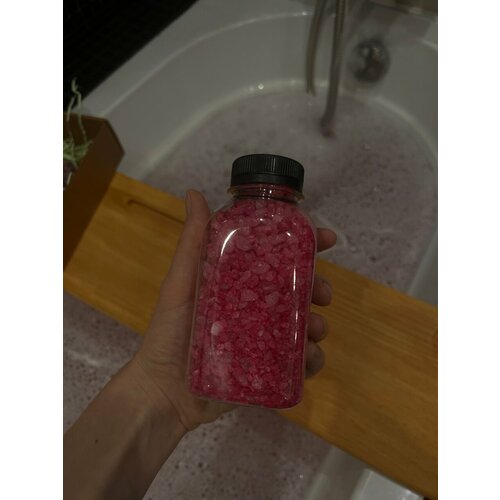 Соль для ванной с шиммером 500 грамм розовая пантовые ванны в порошке 5 применений