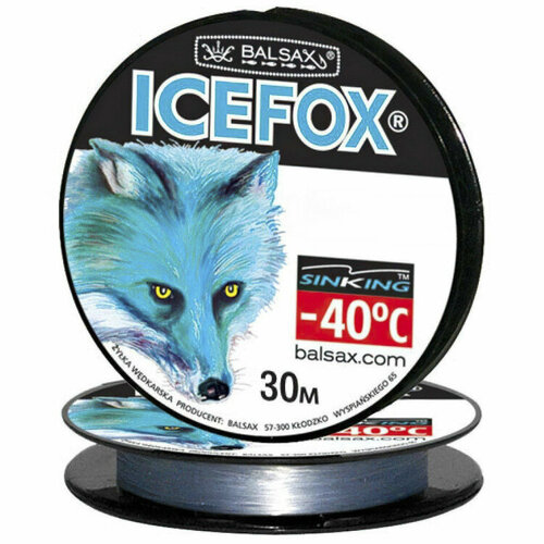 леска balsax ice fox 30м 0 12 1 85кг Леска BALSAX Ice Fox 0.10 30м