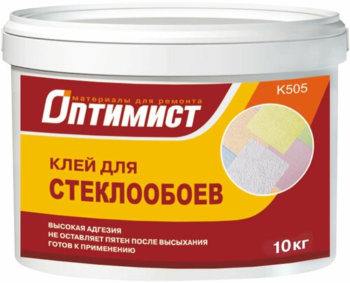 Клей для стеклообоев для внутренних работ Оптимист, Optimist K 505 5 кг ...