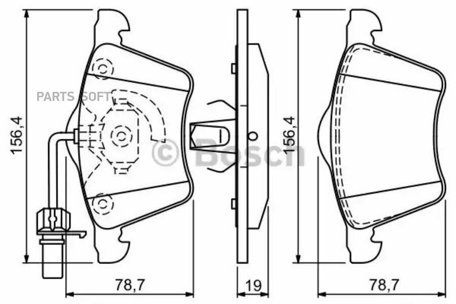 Тормозные колодки Bosch - фото №4