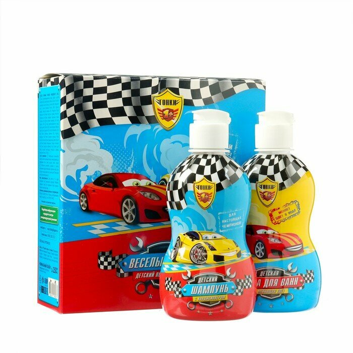 фото Подарочный набор Веселые старты: шампунь с кондиционером, 250 мл + пена для ванн, 250 мл