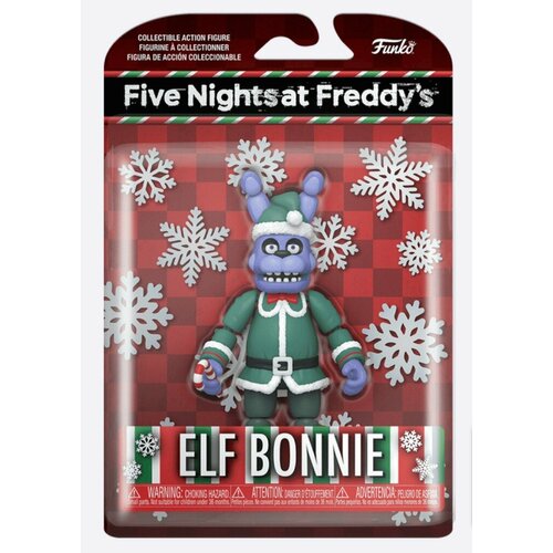 фигурка funko action figure games fnaf holiday snow chica 72482 Оригинальная фигурка аниматроник Эльфийский Бонни фнаф