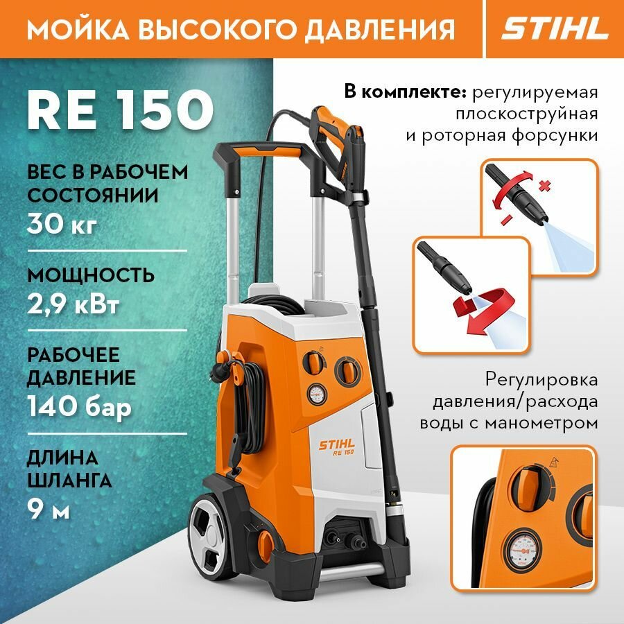 Компактная мойка высокого давления STIHL (Штиль) оригинал RE 150