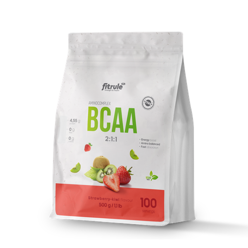 фото Fitrule bcaa 2:1:1 (500 гр) (клубника-киви)