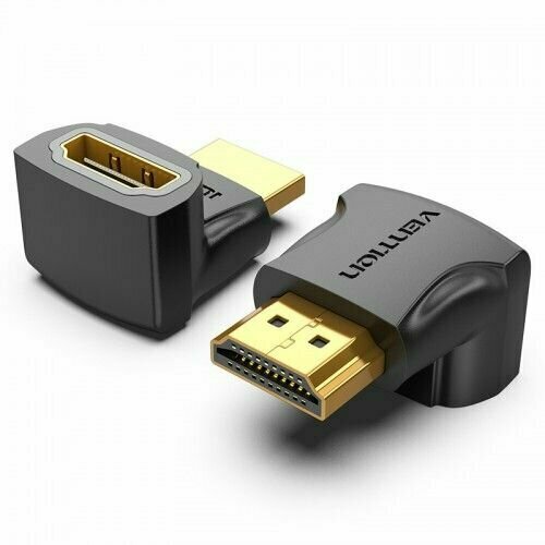 Адаптер Vention AINB0 HDMI v2.0 19M/19F угол 270 адаптер vention ainb0 hdmi v2 0 19m 19f угол 270