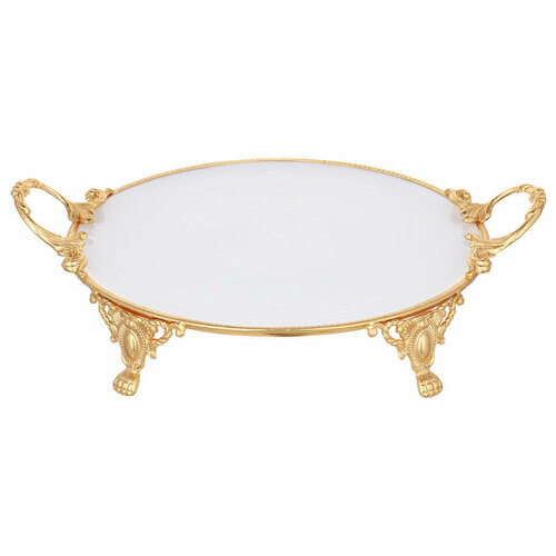 Блюдо 41 х 32 х 9 см круглое н/н с ручками Limoges 