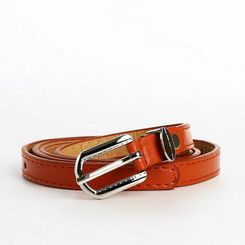 фото Ремень сима-ленд, размер 110, оранжевый сима-лэнд