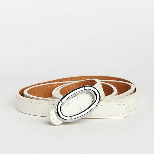 фото Ремень сима-ленд, размер 105, белый сима-лэнд