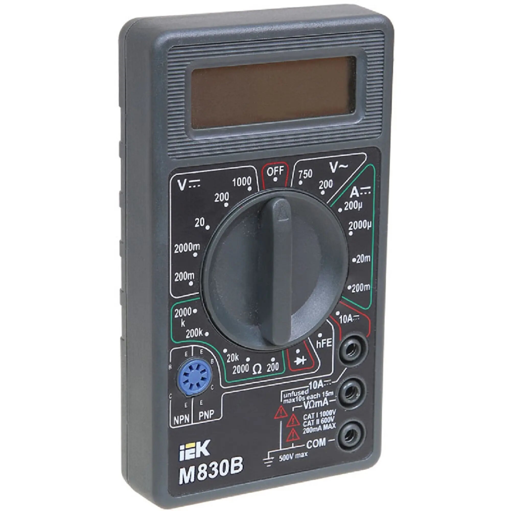 TMD-2B-830 Мультиметр цифровой Universal M830B IEK - фото №15