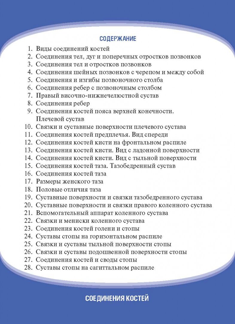 Анатомия человека. Соединения костей. Карточки. Наглядное учебное пособие - фото №4