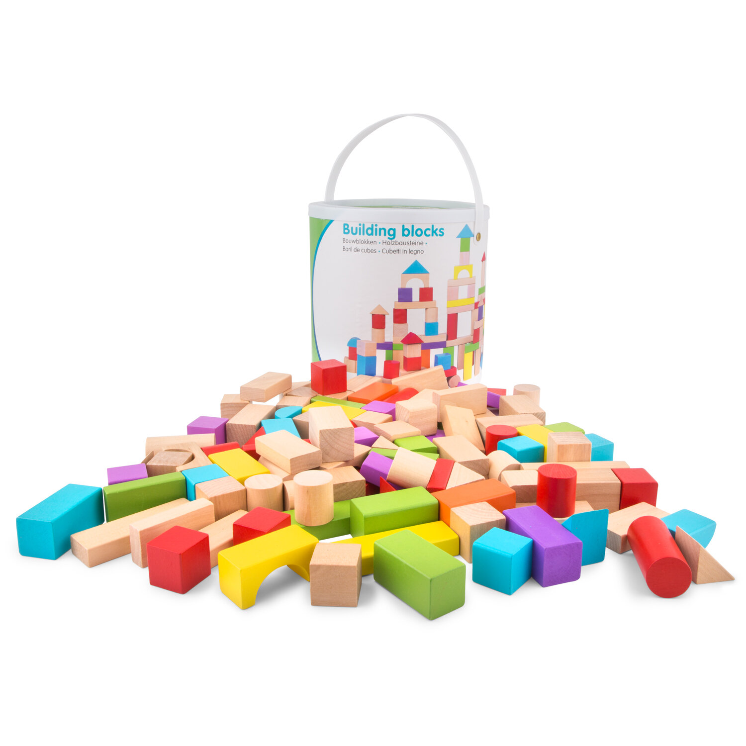Classic Toys Строительные Кубики, 100 шт New Classic Toys - фото №9