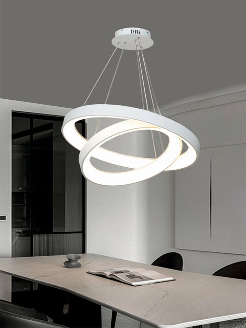 Светодиодная люстра подвесная VertexHome VER-6060/2 стиль модерн, на кухню, в детскую, в спальню, в гостиную