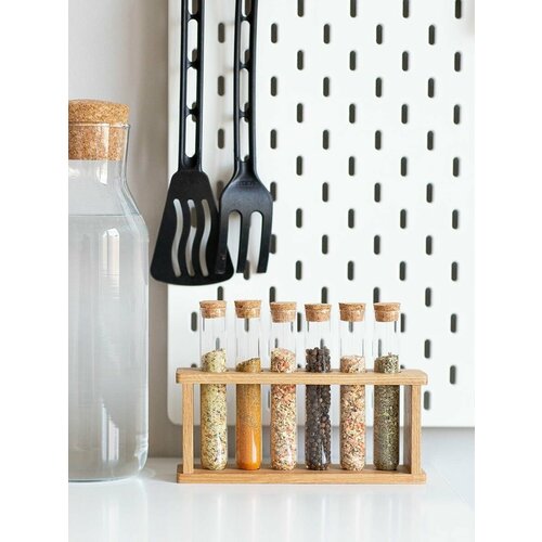 Подставка для специй и приправ. бежевый, дуб