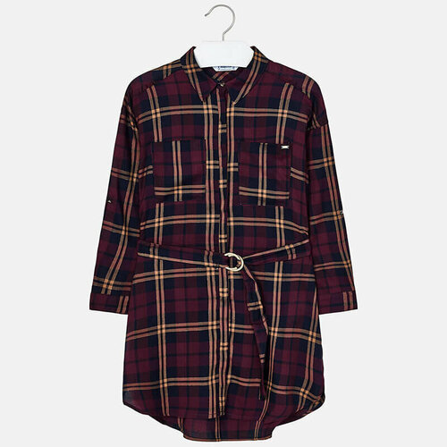 фото Платье mayoral, размер 140 (10 лет), бордовый