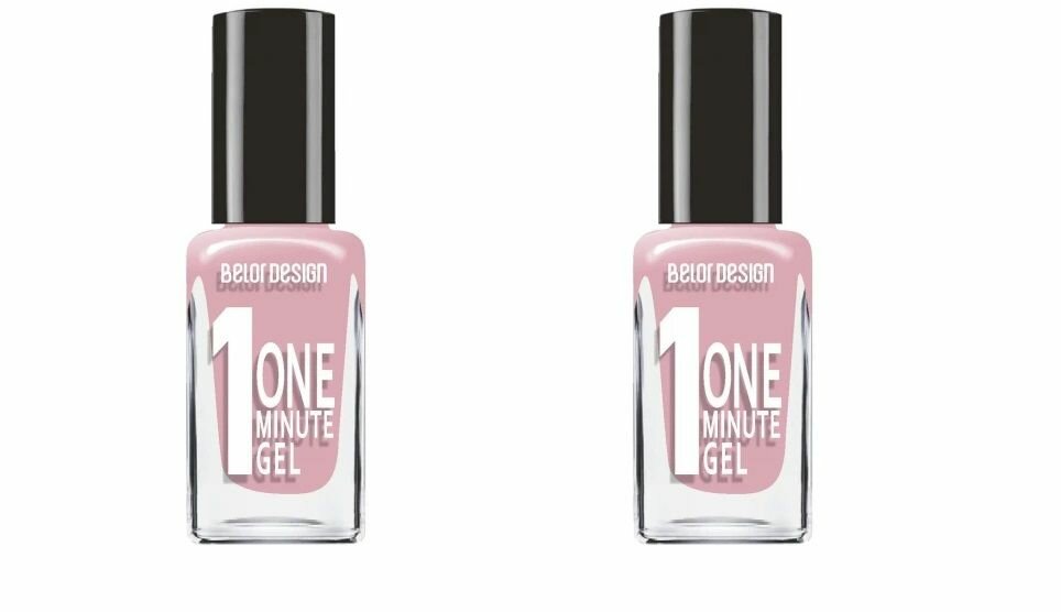 Лак для ногтей Belor Design (Белор Дизайн) One minute gel (10 мл), тон 212 х 2шт