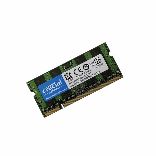 ОЗУ So-Dimm 2Gb PC2-6400, DDR2-800 Crucial CT102464BF800A. C16FPD 4x ddr2 2gb 800mhz pc2 6400 kingston