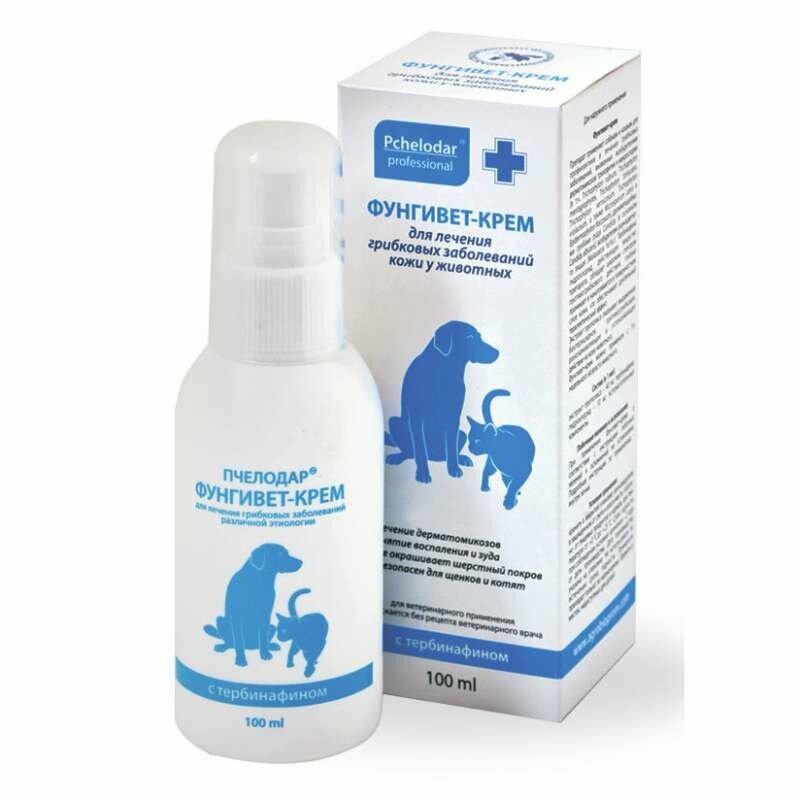 Фунгивет крем с экстрактом прополиса для кошек и собак,100мл, Агробиопром — фото 1