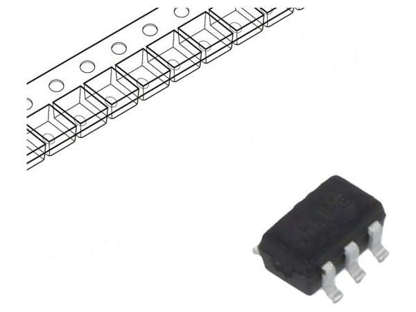 Диод DIODES INCORPORATED BAT54BRW-7-F, Диод: выпрямительный Шоттки, SMD, 30В, 0,3А, SOT363, 1шт