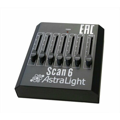 AstraLight Scan 6 компактный DMX пульт для статичных приборов, 6 каналов