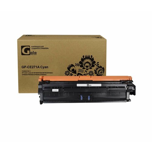 Картридж CE271A для HP Color LaserJet M750dn, CP5520, M750n, CP5525n GalaPrint голубой картридж galaprint ce273a 650a для принтеров hp color laserjet m750 m750dn m750n m750xh cp5525 cp5525dn cp5525n cp5525xh magenta 15000 копий