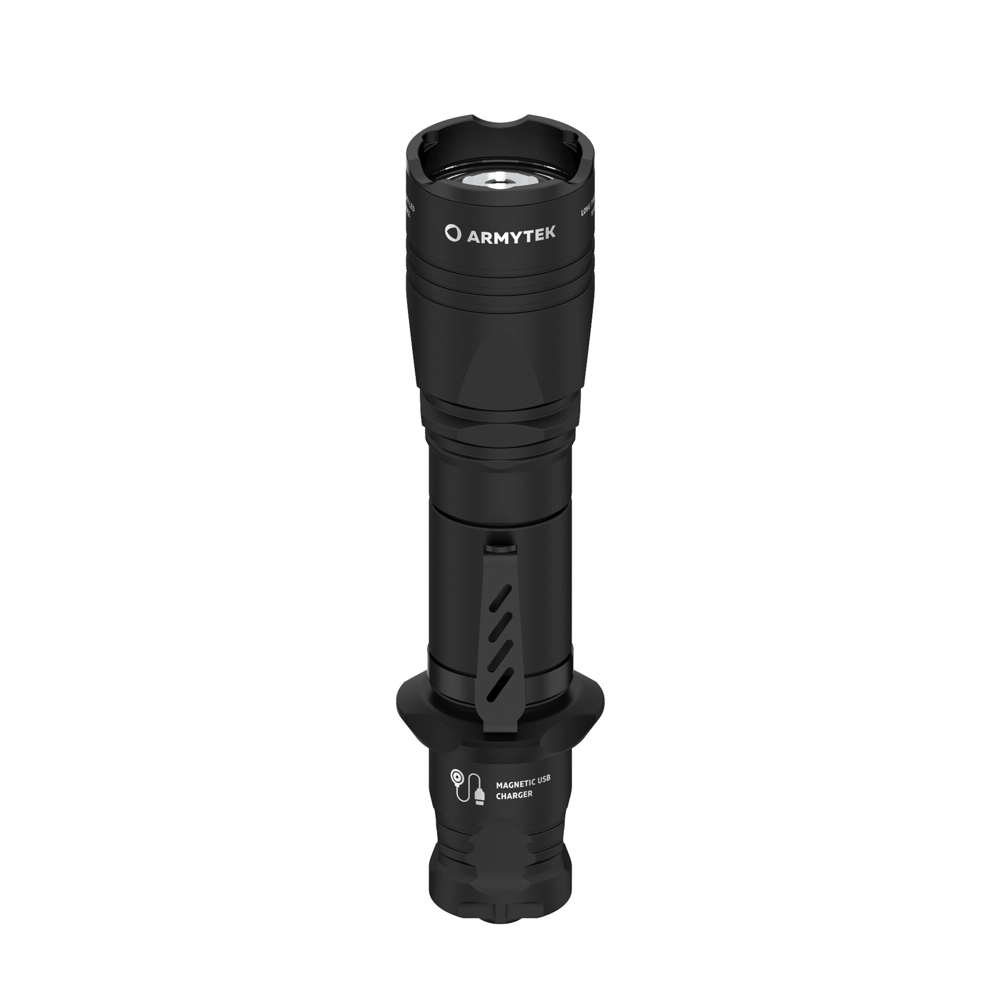 Ручной фонарь ARMYTEK Dobermann Pro Magnet USB, черный / белый [f07501c] - фото №3