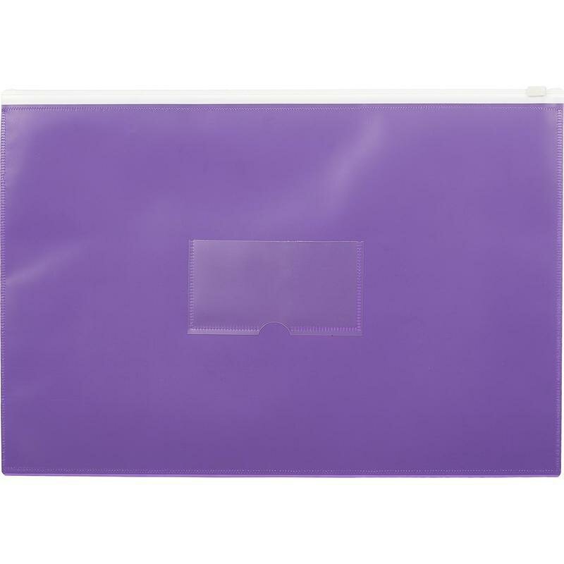 Папка-конверт Attache Color на молнии А4 голубой - фото №3