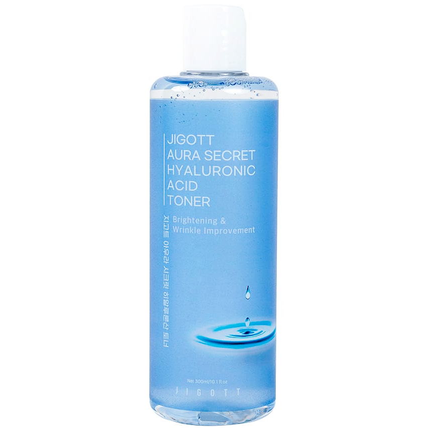 Тонер для лица глубокоувлажняющий с гиалуроновой кислотой Jigott Aura Secret Hyaluronic Acid Toner, 300 мл