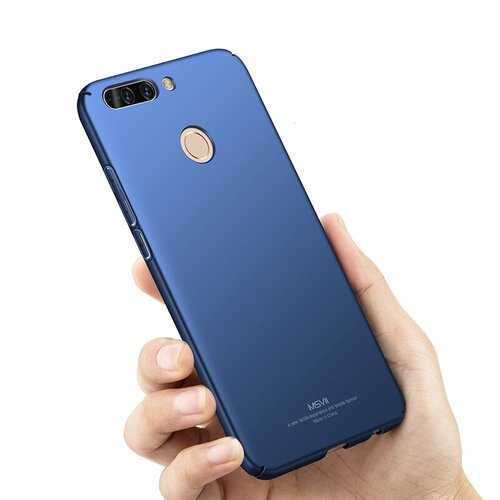 Чехол панель-крышка-накладка MyPads из тончайшего и прочного пластика для Huawei Honor 9 синяя