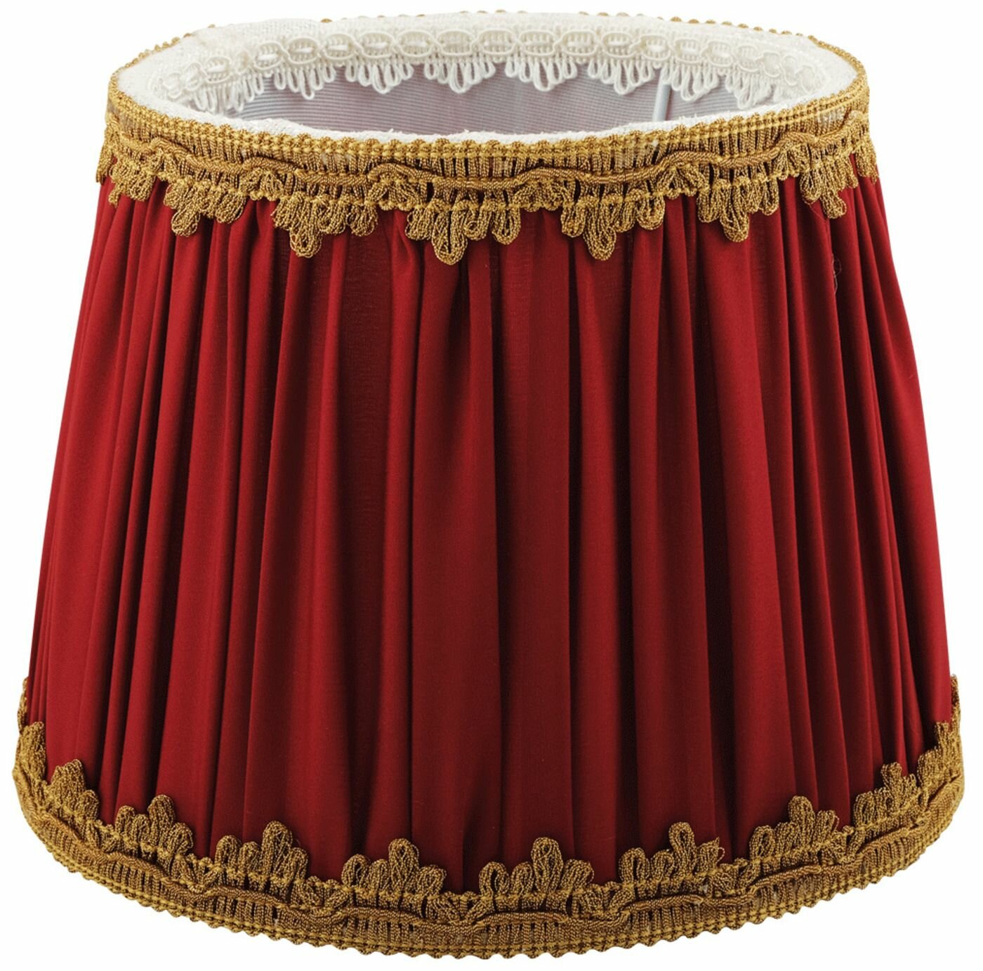 фото Абажур для светильника круглый тканевый