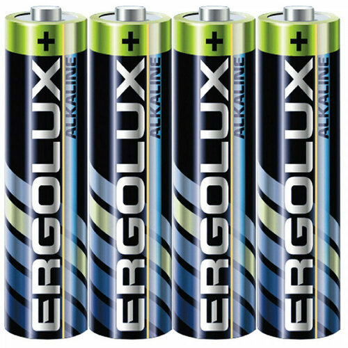 Батарейки Ergolux LR03 (ААА) алкалиновые BL4 (цена за упаковку) батарейка ergolux cr2032 bp5 3v цена за 1шт ergolux cr2032bp5