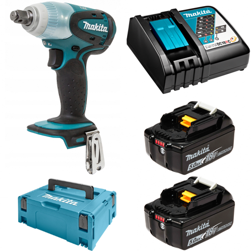 Аккумуляторный ударный гайковерт Makita LXT 18V DTW251RTJ 18V 2 x 50Ah Li-Ion 4207600₽