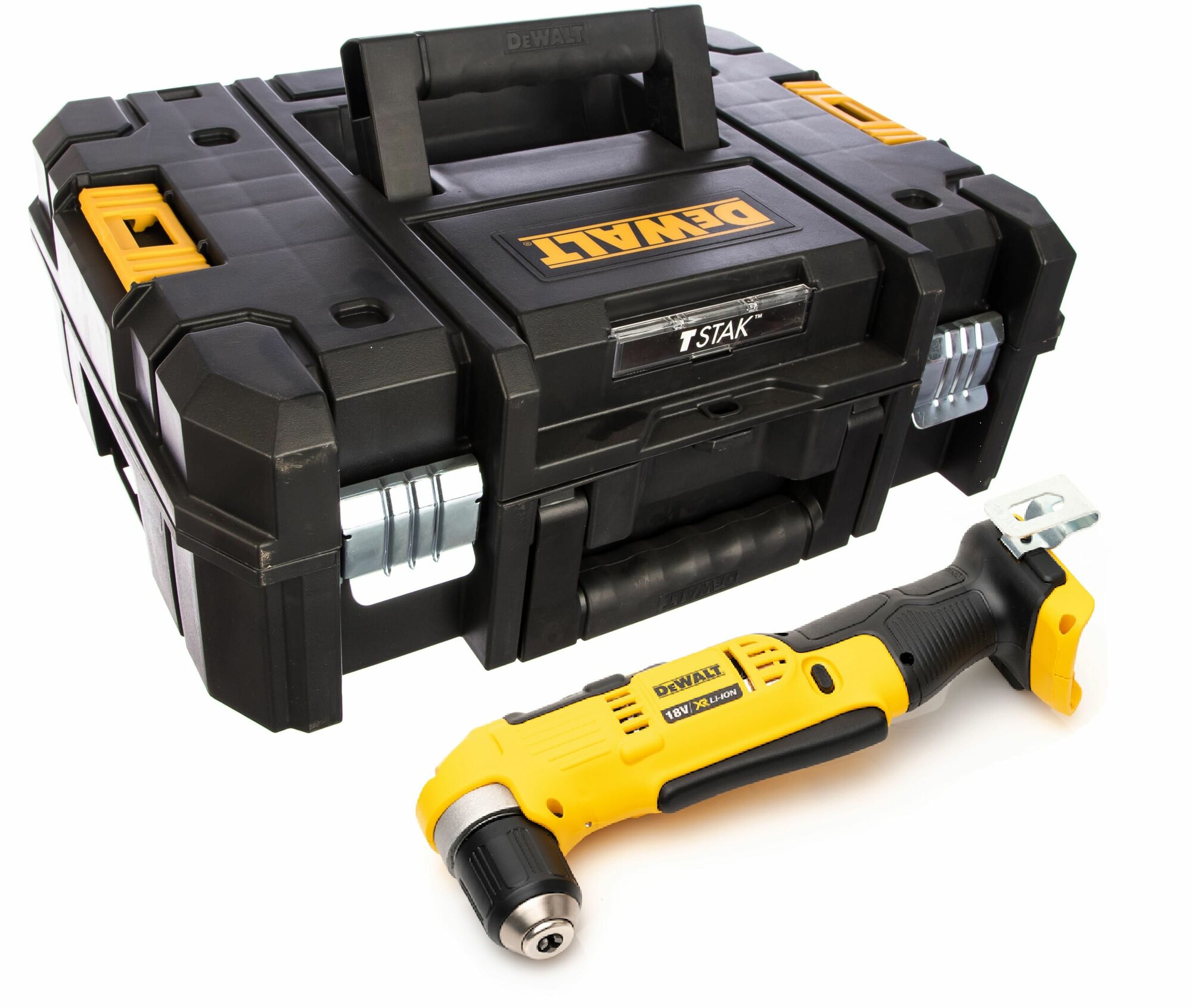 Аккумуляторная угловая дрель DEWALT DCD740NT, 18 В XR, кейс TSTAK-2, без АКБ и ЗУ