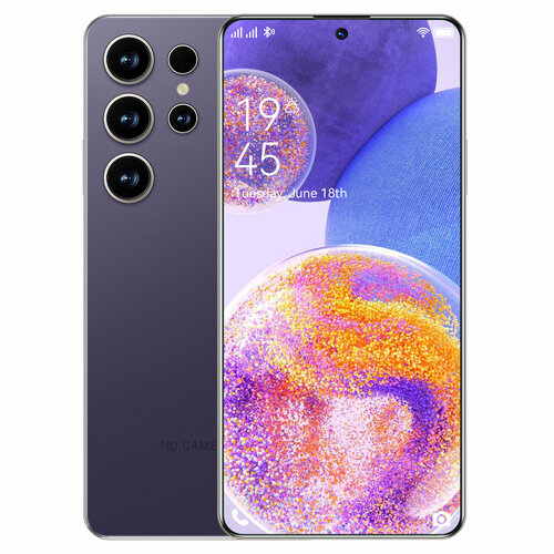 Cмартфон S24 Ultra 68 HD телефон 12512 Гб фиолетовый 11000₽