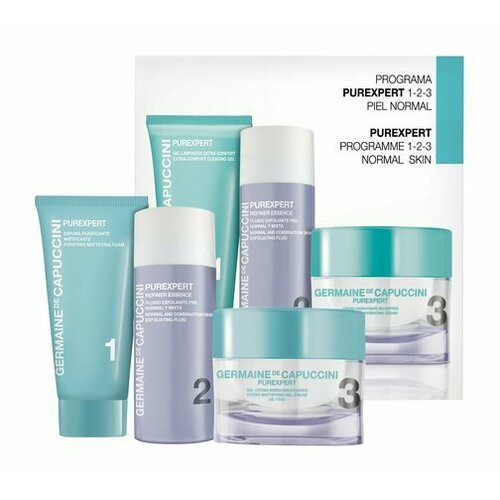 Набор для ухода за нормальной и комбинированной кожей лица Germaine de Capuccini Purexpert Programme 1-2-3 Normal Skin 15442₽