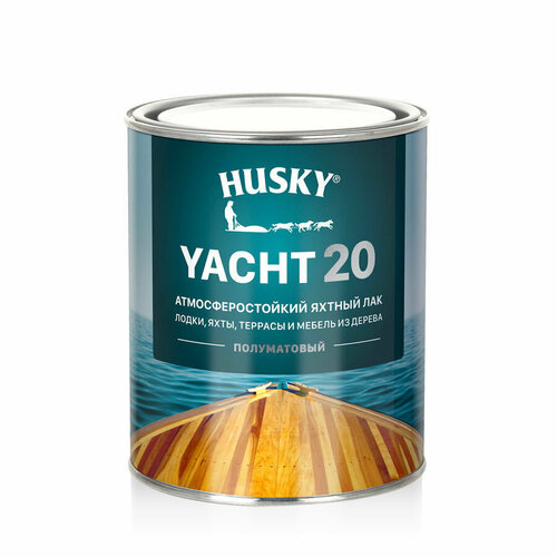 HUSKY YACHT 20 Яхтный лак полуматовый 09 л 819₽