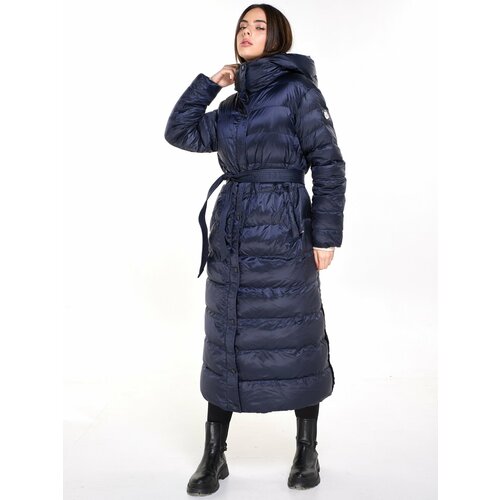 фото Пуховик uniqa, размер s, темно-синий